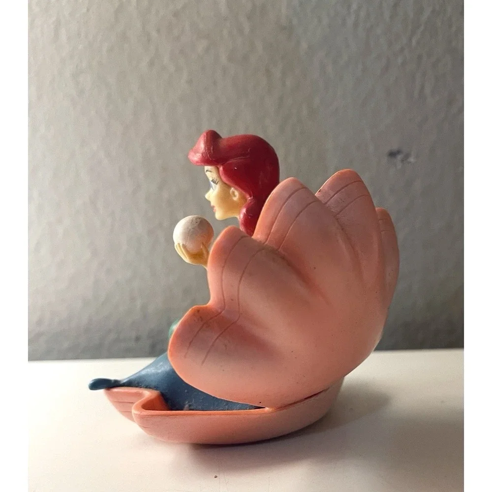 Disney Ariel Little Mermaid  Cake Topper 2005 DecoPac Clam Shell Pearl Figure